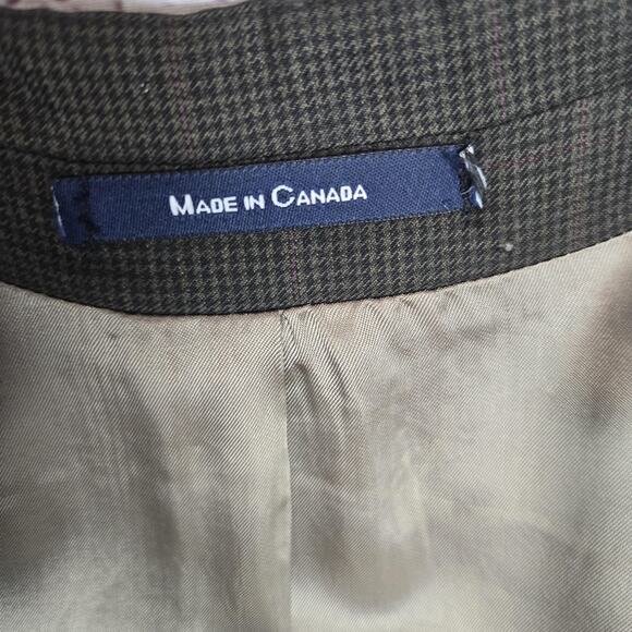 Ralph Lauren Blazer Mens 40 Medium Brown Plaid Wool Cashmere Two Button Jacket - Picture 9 of 16